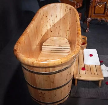 Baignoire style japonais en bois "ofuro" ZEN