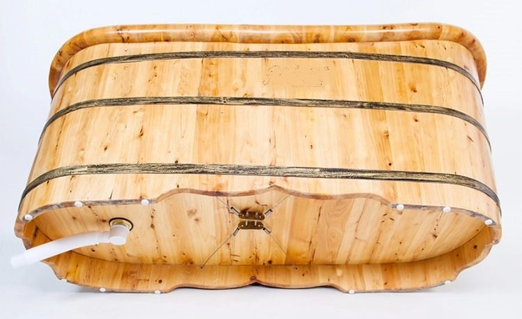 Baignoire style japonais en bois "ofuro" ZEN