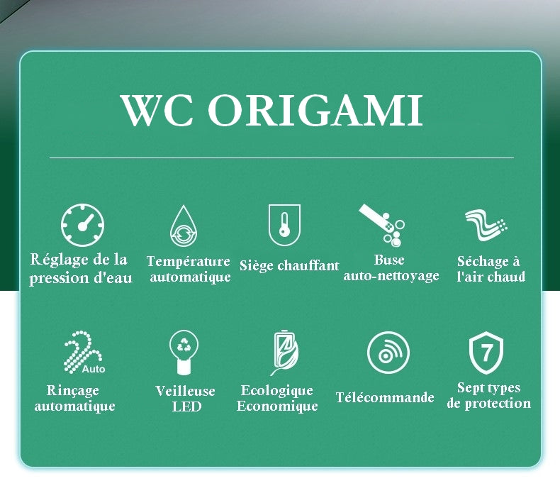 Toilette japonaise suspendue Origami